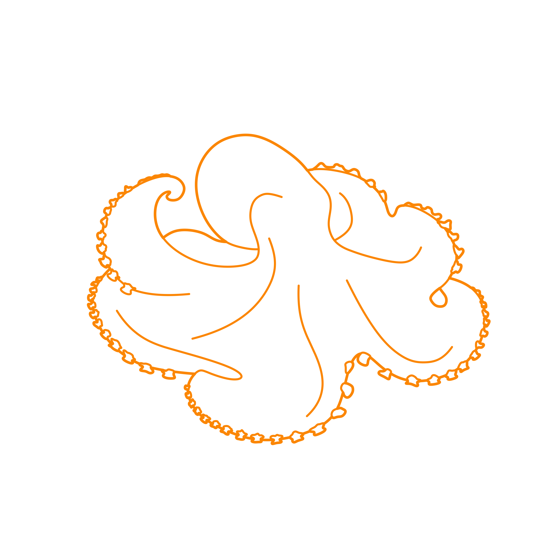 Animals Cephalopods Coconut Octopus Stencil Svg Vector Free Vectors